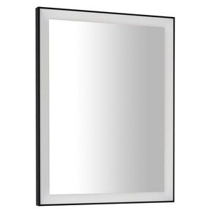 SAPHO GANO zrcadlo s LED osvětlením 60x80cm, černá LG260 obraz