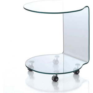 Skleněný kulatý odkládací stolek ø 50 cm Move – Tomasucci obraz