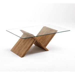 Konferenční stolek se skleněnou deskou v přírodní barvě 120x70 cm Ole – Tomasucci obraz
