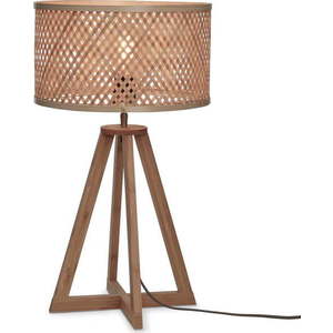Stolní lampa s bambusovým stínidlem v přírodní barvě (výška 53 cm) Java – Good&Mojo obraz