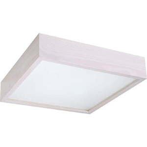 Bílé stropní svítidlo se skleněným stínidlem 38.5x38.5 cm Busha – Nice Lamps obraz