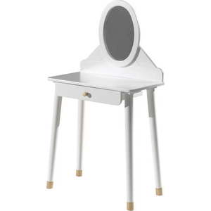 Bílý dětský toaletní stolek z borovicového dřeva Vipack Billy obraz