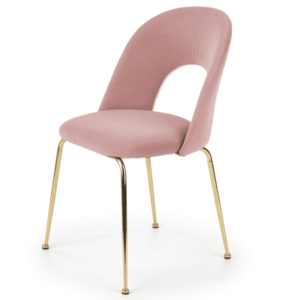 Jídelní židle SCK-385 růžová/zlatá obraz