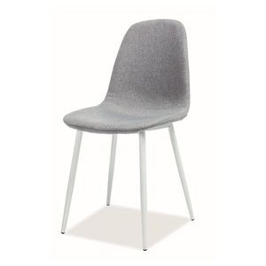 Jídelní židle FUX šedá/bílá obraz
