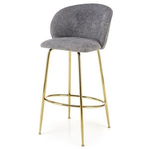 Barová židle SCH-116 šedá/zlatá obraz