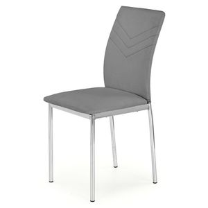 Jídelní židle SCK-137 šedá/chrom obraz