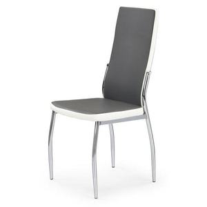 Jídelní židle SCK-210 šedá/bílá/chrom obraz