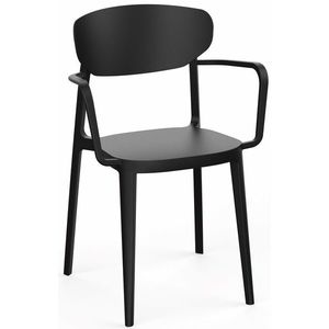 Jídelní židle MARE ARMCHAIR Černá, Jídelní židle MARE ARMCHAIR Černá obraz