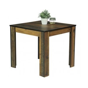 Jídelní stůl Erika 80x80 cm, vintage optika dřeva obraz