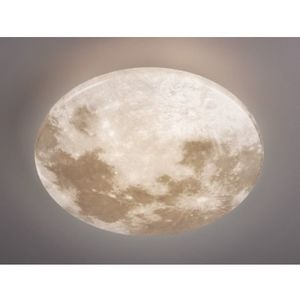 Stropní LED osvětlení Moonika 37 cm, motiv měsíc obraz