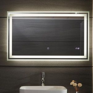 Aquamarin 80790 Aquamarin Koupelnové zrcadlo s LED osvětlením, 100 x 60 cm obraz