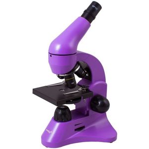 LEVENHUK Mikroskop Rainbow 50L, fialový, zvětšení až 800 x obraz