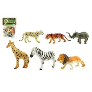 Teddies Zvířátka safari plast 6 ks 16x24x5 cm obraz