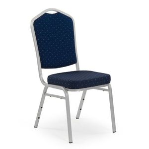 Židle WAIGEO, modrá/stříbrná obraz