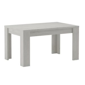 Jídelní stůl rozkládací GIROLAMO 120x80, jasan bílý obraz