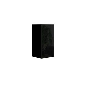 Závěsná skříňka ANTOFALLA typ 2, černá/černý lesk obraz
