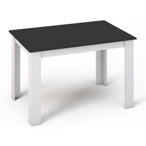Jídelní stůl BEIRA 120x80 bílá/černá obraz
