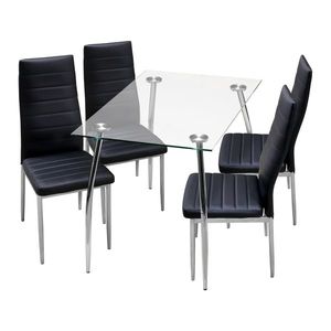 Jídelní stůl LATRAN + 4 židle SNAEFELL, černá obraz