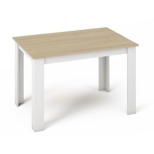 Jídelní stůl BEIRA 120x80, sonoma/bílá obraz