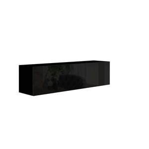 Závěsná skříňka ANTOFALLA typ 7, černá/černý lesk obraz