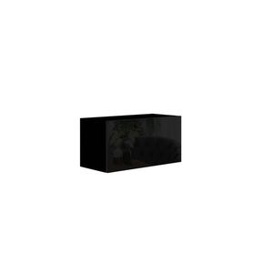 Závěsná skříňka ANTOFALLA typ 5, černá/černý lesk obraz
