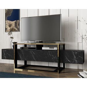 Televizní stolek CETATUIA, marble obraz