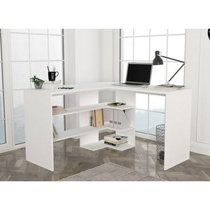 Rohový psací stůl ABSOLUTE, bílý obraz