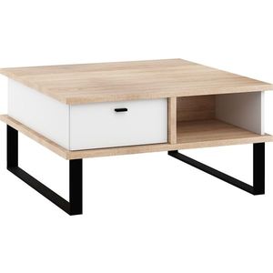 Konferenční stolek ORSOLA 2SK, dub sonoma/bílá obraz