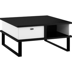 Konferenční stolek ORSOLA 2SK, černá/bílá obraz
