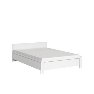 LOBATES postel 140x200 cm, bílá/bílý mat, 5 let záruka obraz