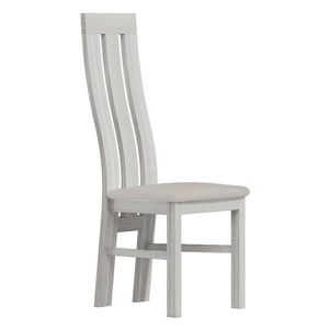 Čalouněná židle SOUV, bílá/krémová obraz