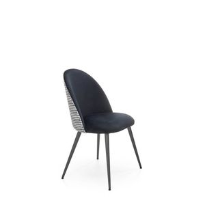 Jídelní židle STIMSON, černá/bílá obraz