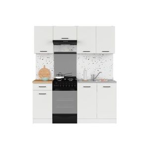 Kuchyně JAMISON 120/170 cm bez pracovní desky, bílá/bílá křída lesk obraz