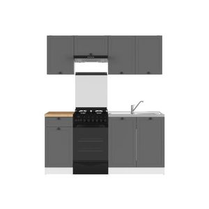 Kuchyně JAMISON 120/170 cm bez pracovní desky, bílá/grafit obraz