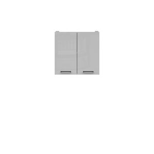 JAMISON, skříňka horní 60 cm, bílá/světle šedý lesk obraz