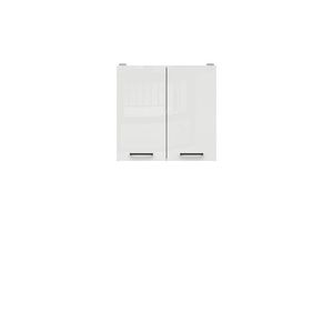 JAMISON, skříňka horní 60 cm, bílá/bílá křída lesk obraz
