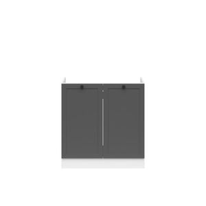JAMISON, skříňka pod dřez 80 cm bez pracovní desky, bílá/grafit obraz