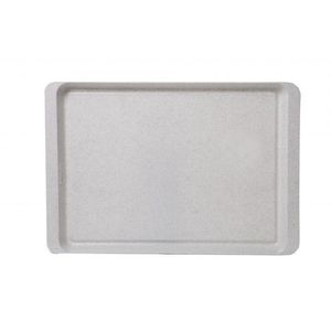 ALFA PLASTIK - Podnos 50x34cm granit bílý obraz