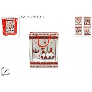 PROHOME - Taška vánoční 33x25x10cm různé motivy obraz