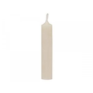 Krémová úzká krátká svíčka Short dinner pearl - Ø 2 *11cm / 4.5h 70085402 (70854-02) obraz
