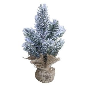 Zasněžený vánoční stromek v jutě Fleur Fir Snow - 20cm 39048300 (39483-00) obraz