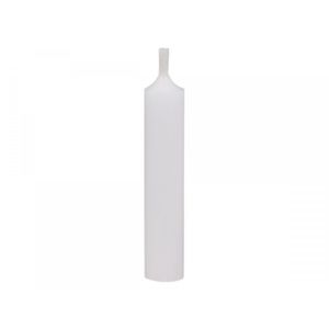 Bílá úzká krátká svíčka Short dinner white - Ø 2 *11cm / 4.5h 70085401 (70854-01) obraz