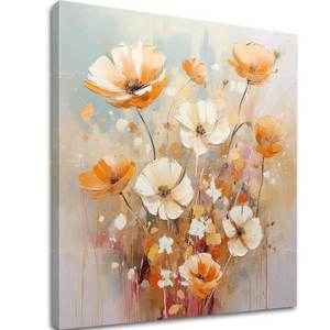 Peach Fuzz Paintings Jemný tanec květin | different dimensions obraz