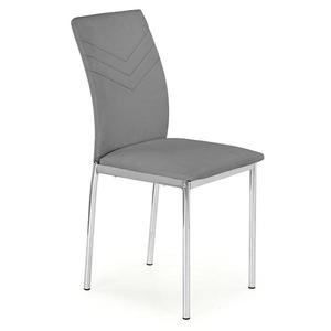 Židle K137 kov/eko kůže šedá 40x49x88 obraz