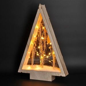 Solight LED vánoční dekorace Zasněžená krajina, přírodní, 2x AA obraz