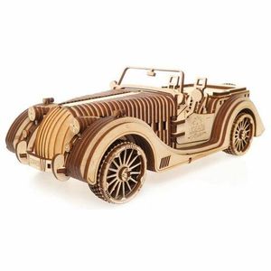 Ugears 3D dřevěné mechanické puzzle VM-01 Auto (roadster) obraz