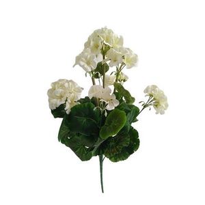 Umělá květina Muškát bílá, 47 cm obraz