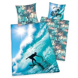 Herding Bavlněné povlečení Surfing, 140 x 200 cm, 70 x 90 cm obraz
