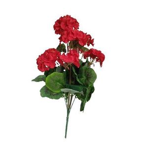 Umělá květina Muškát červená, 47 cm obraz