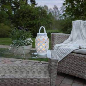 STAR TRADING LED lucerna Flame Lantern, bílá, výška 23 cm obraz